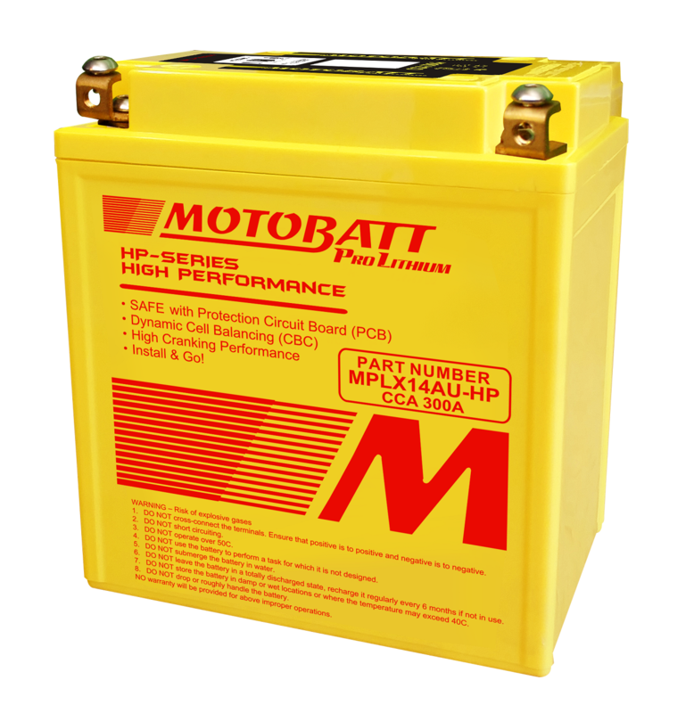 Motobatt Lithium Battery MPLX 14AU-HP