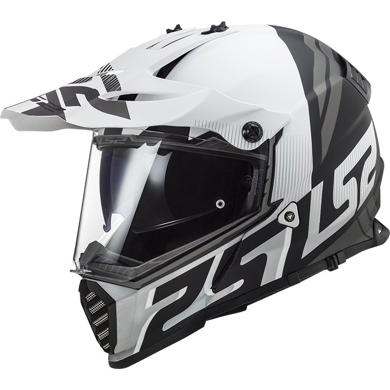 LS2 Helmet MX436 PIONEER EVO EVOLVE WHITE MATT BLACK
