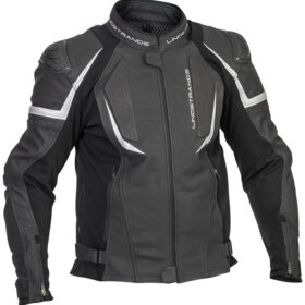 Lindstrands Leather/textile Jacket Sanden Black