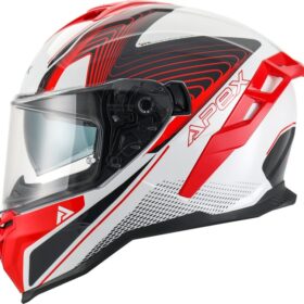 APEX Helmet FI200 Madrid Hvid / Rød