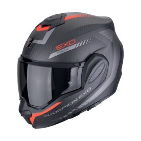 Scorpion EXO-Tech Evo Carbon Cozy Matt Black-Red